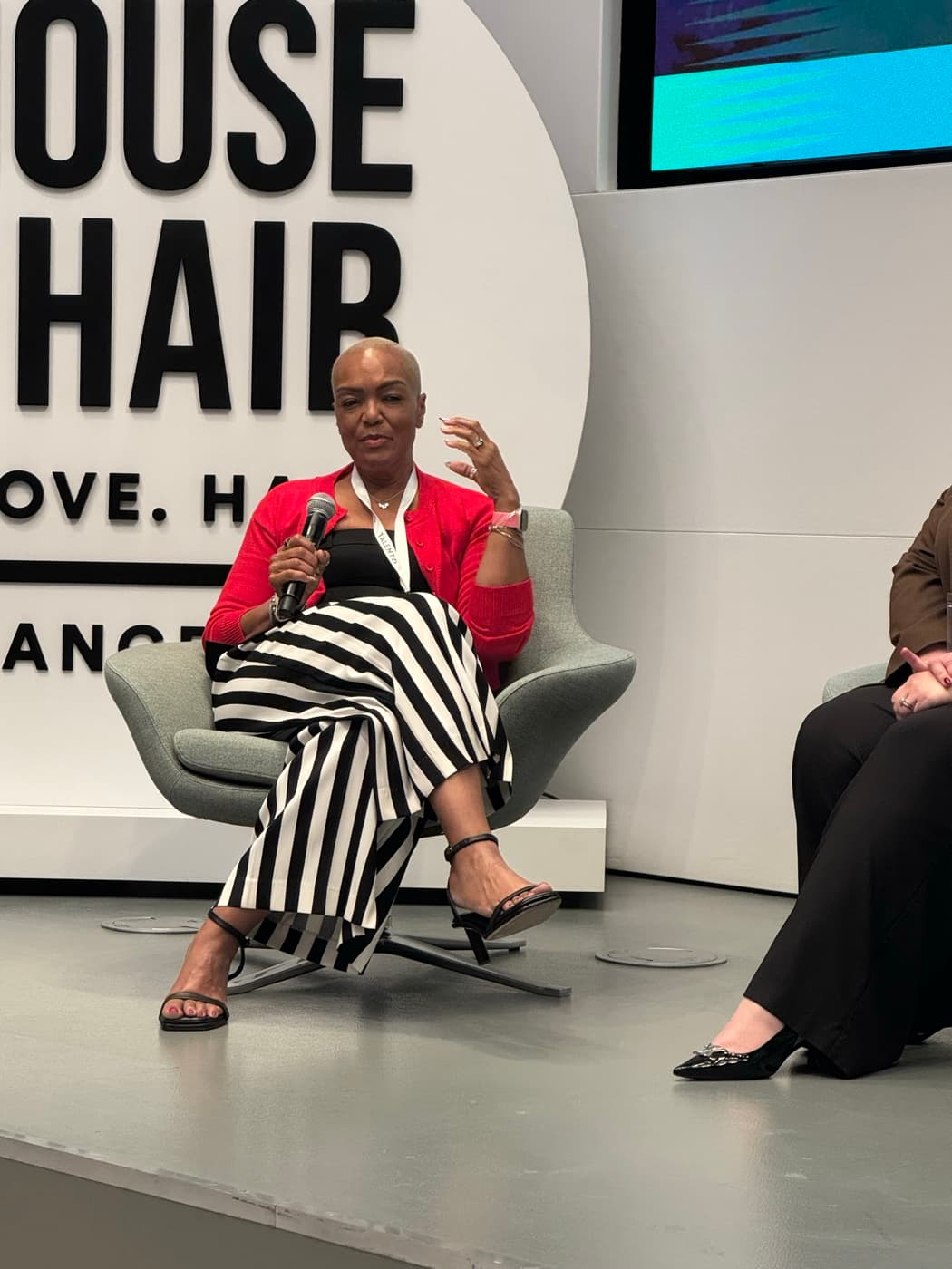 Cheryl Baptiste speaking on a panel